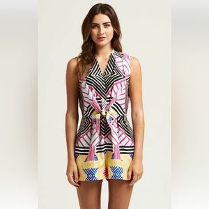 Marie Oliver Ronan Patterned Romper Size M